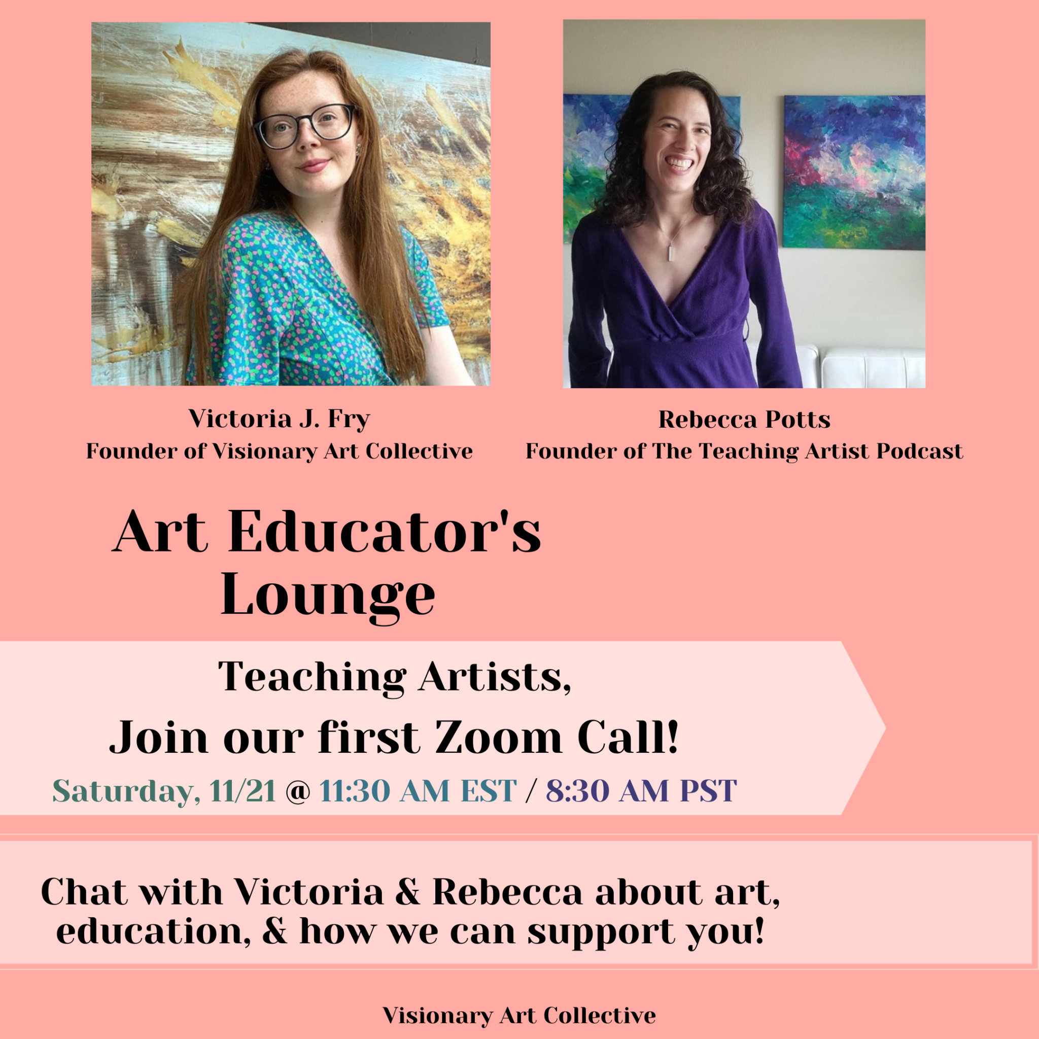 Art Educators' Lounge Community Meeting - Teaching Artist Podcast